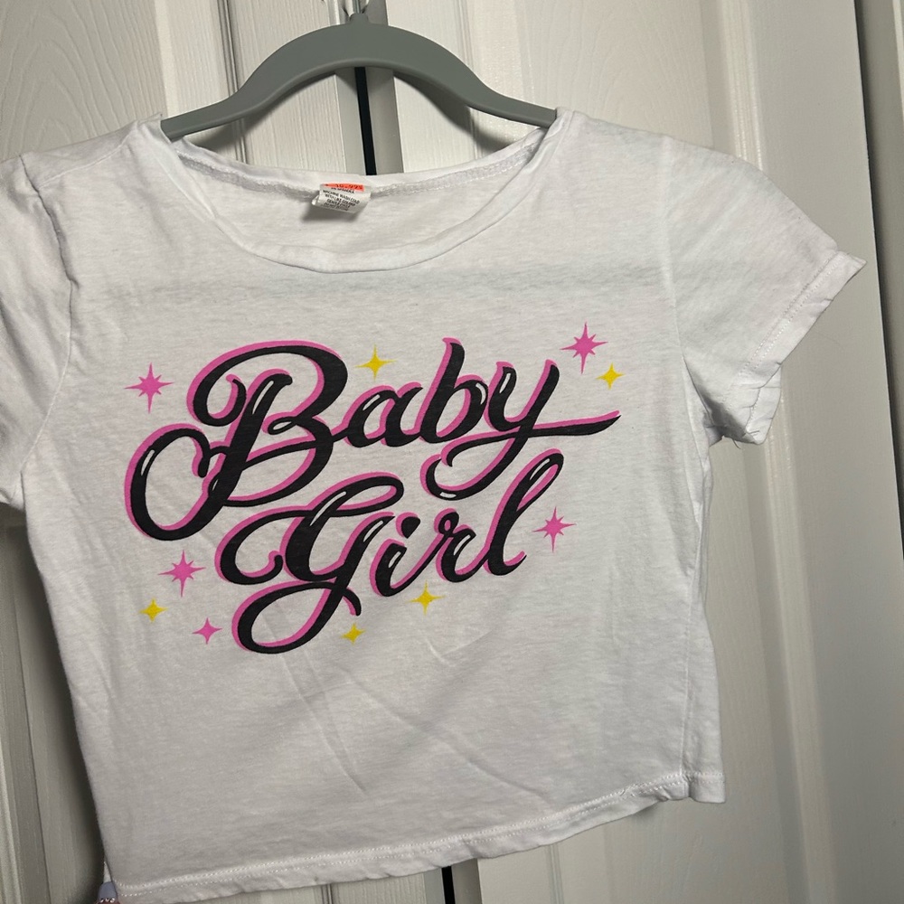White baby tee